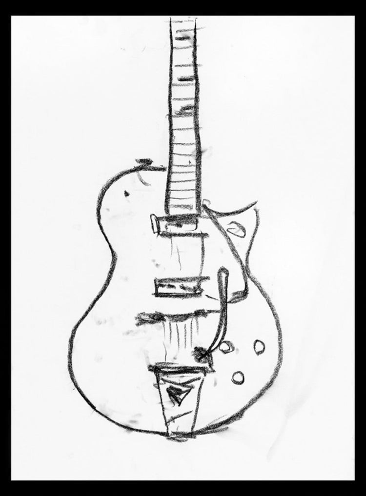 Charcoal Gretch - Sketch Series by Tim Armstrong-Original Artwork-Poster Child Prints