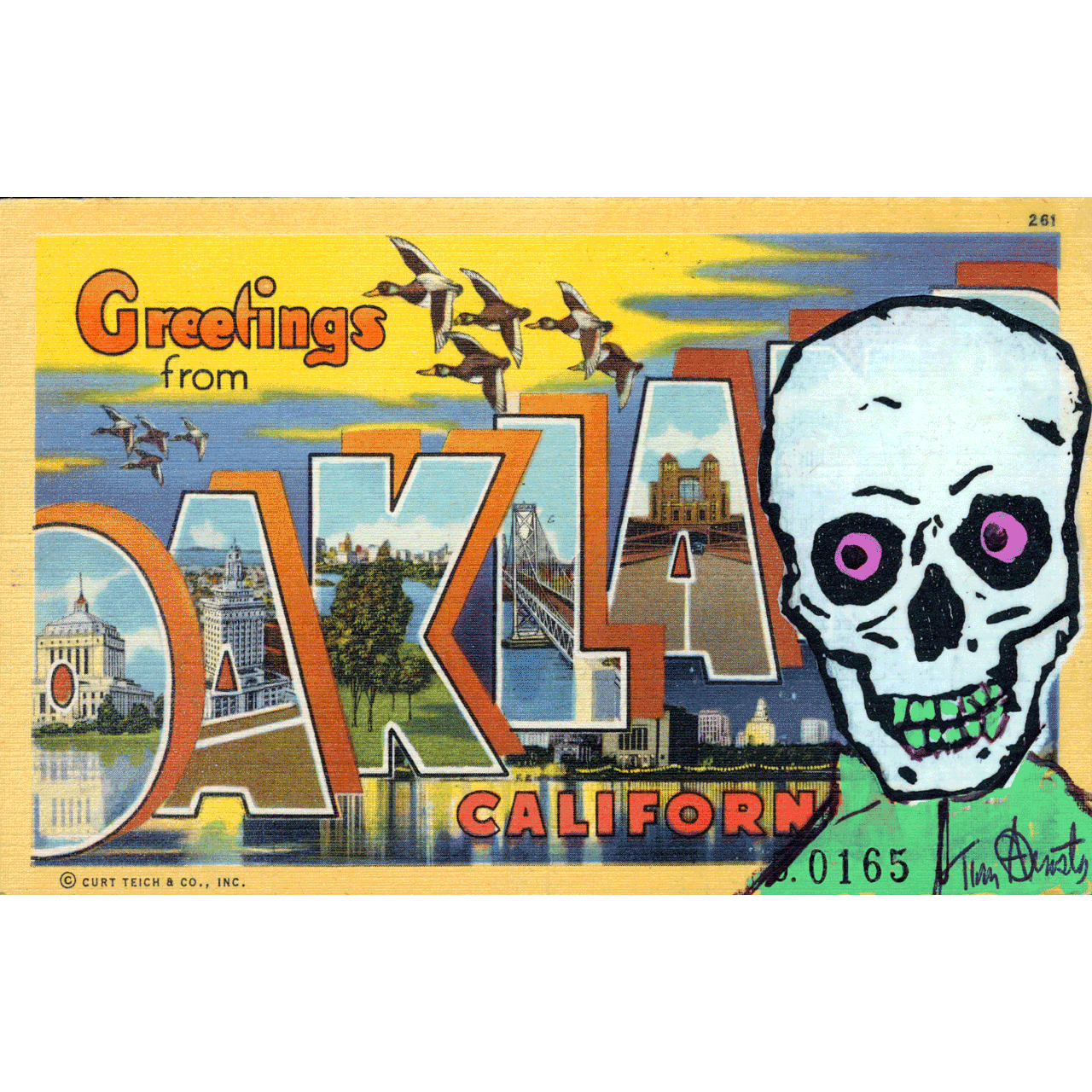 Skeletim Postcard Series by Tim Armstrong 