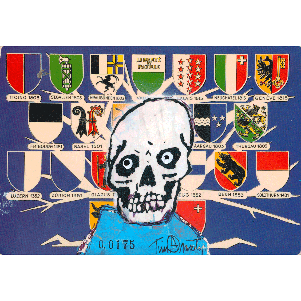 Skeletim Postcard Series by Tim Armstrong 