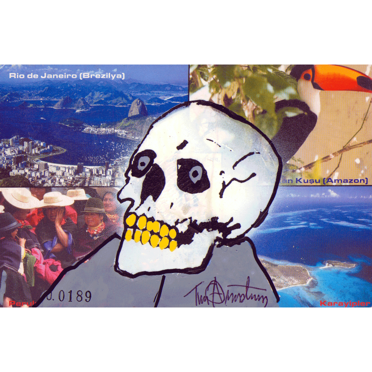 Skeletim Postcard Series by Tim Armstrong 