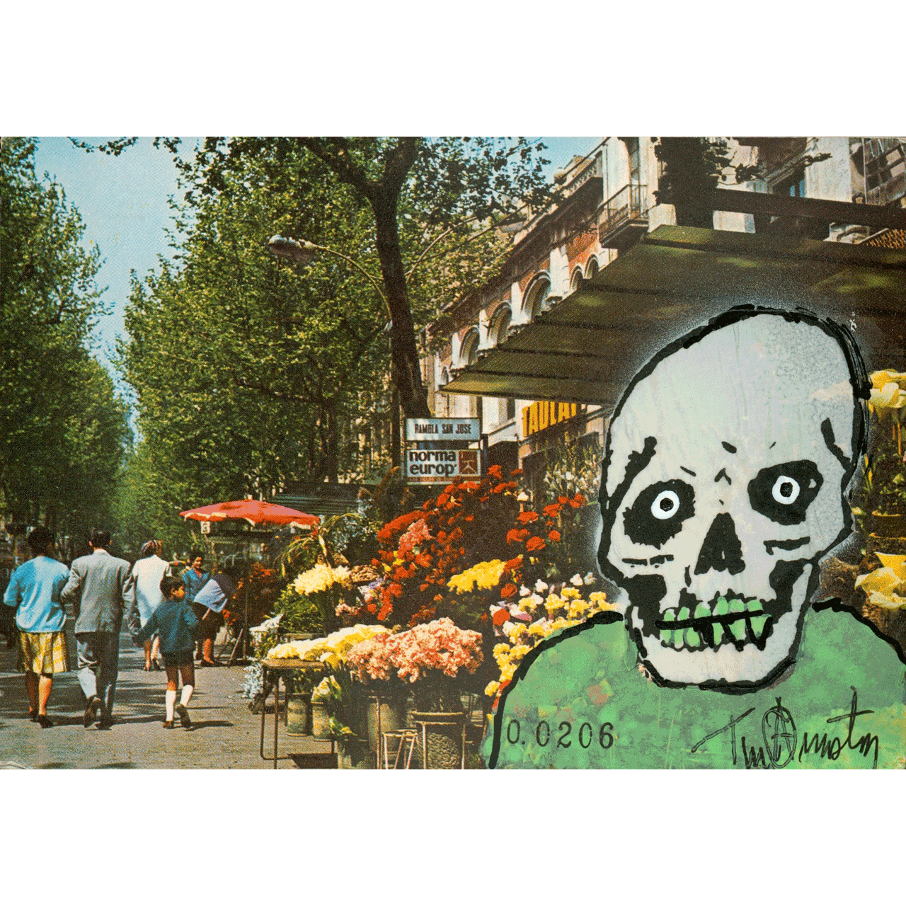 Skeletim Postcard Series by Tim Armstrong 