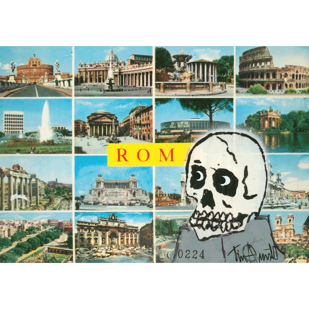 Skeletim Postcard Series by Tim Armstrong 