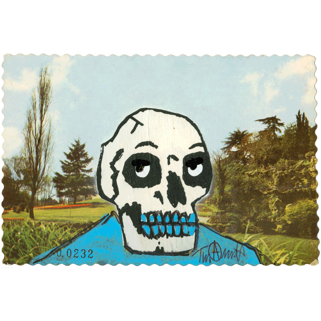 Skeletim Postcard Series by Tim Armstrong
