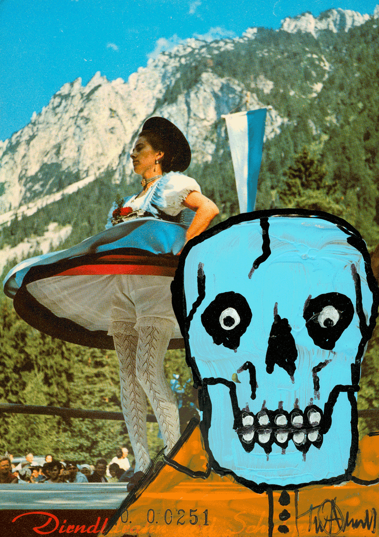Skeletim Postcard Series by Tim Armstrong