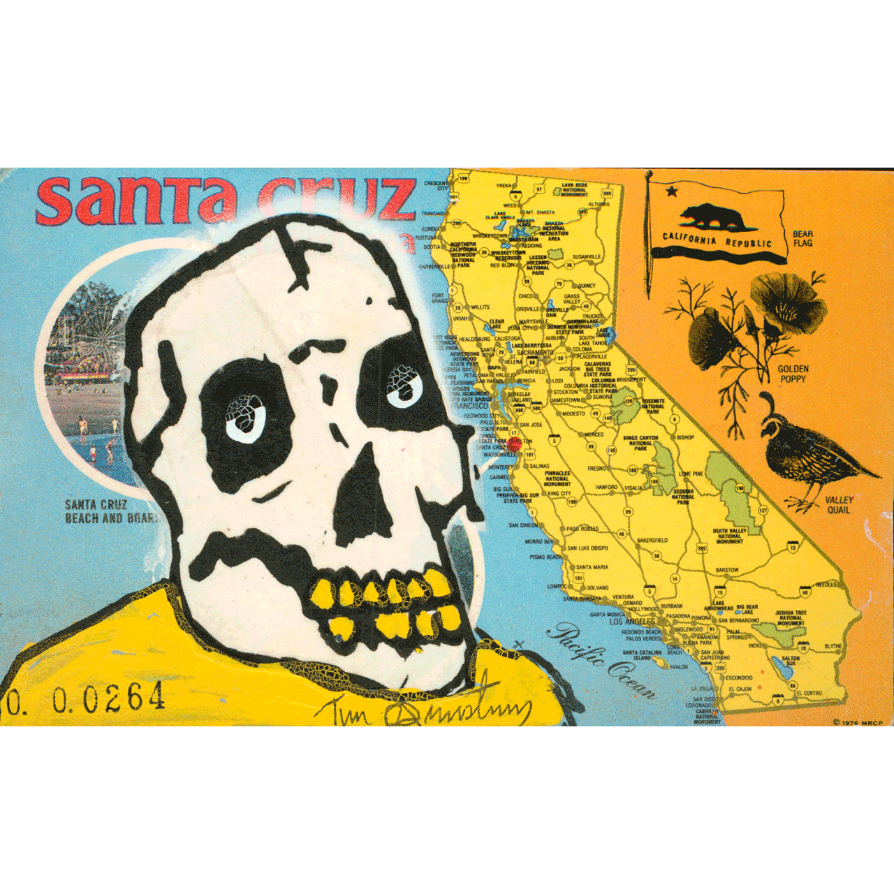 Skeletim Postcard Series by Tim Armstrong