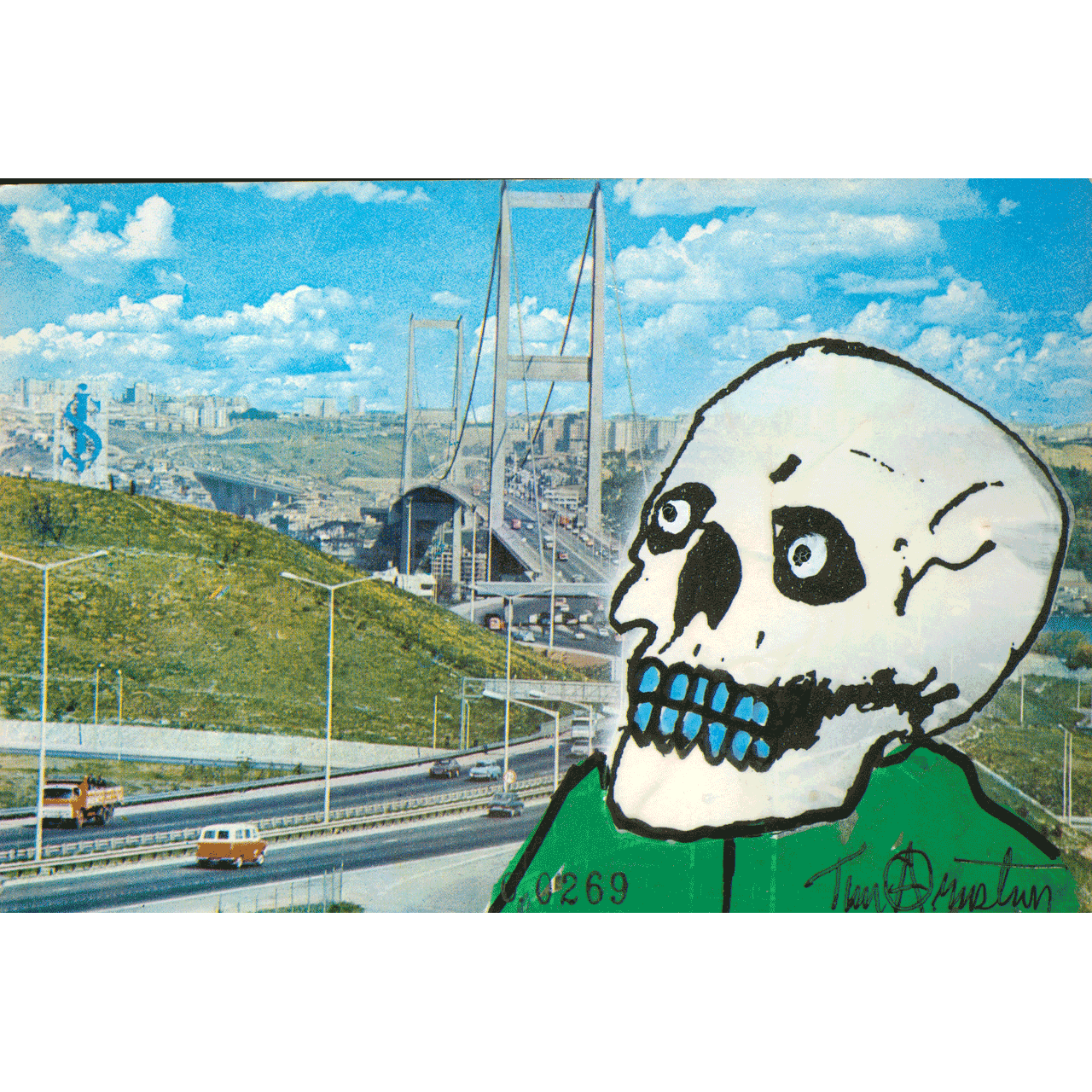 Skeletim Postcard Series by Tim Armstrong