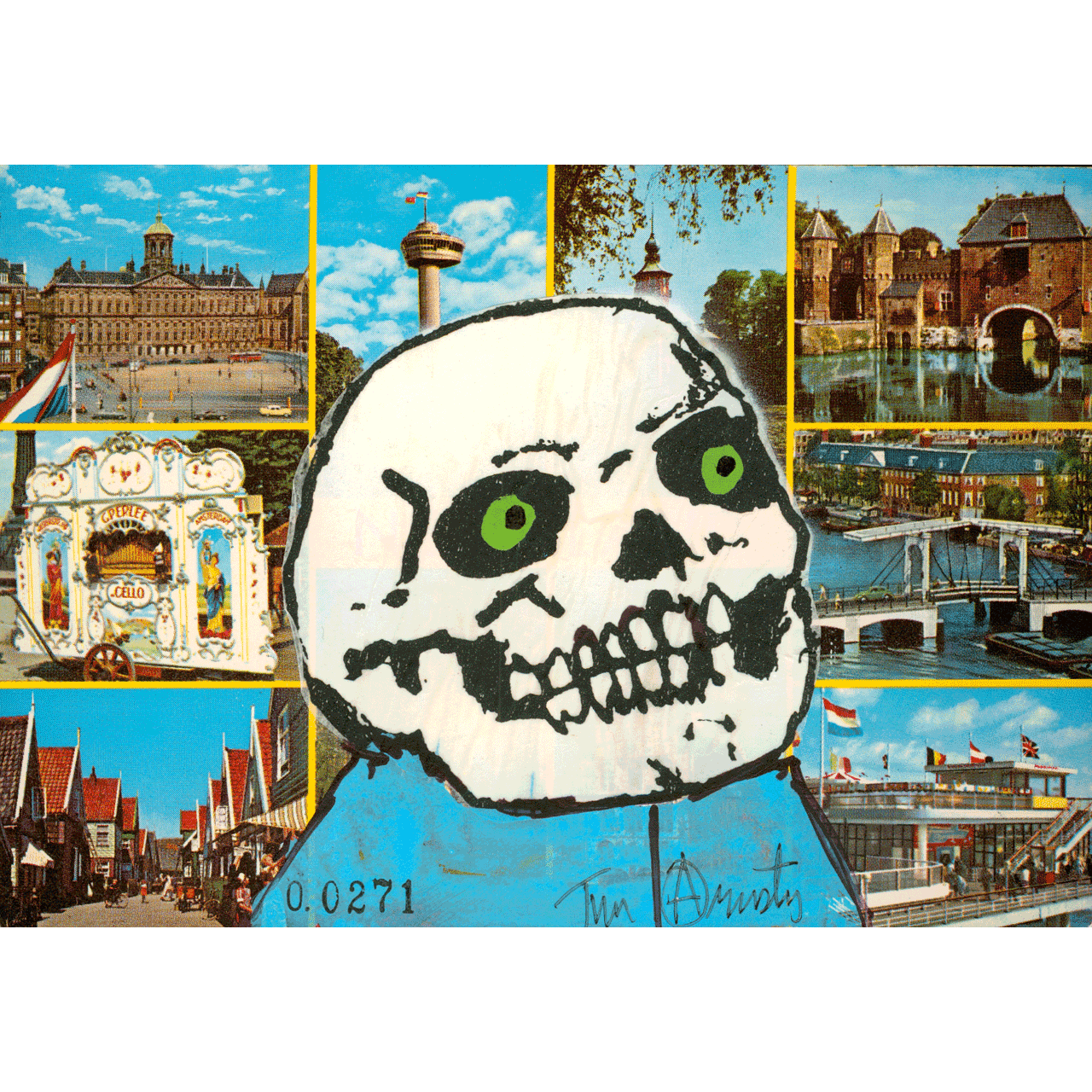Skeletim Postcard Series by Tim Armstrong