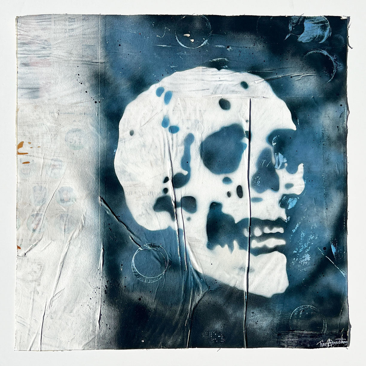 Canvas Skull No. 2 by Tim Armstrong-Original Artwork-Poster Child Prints