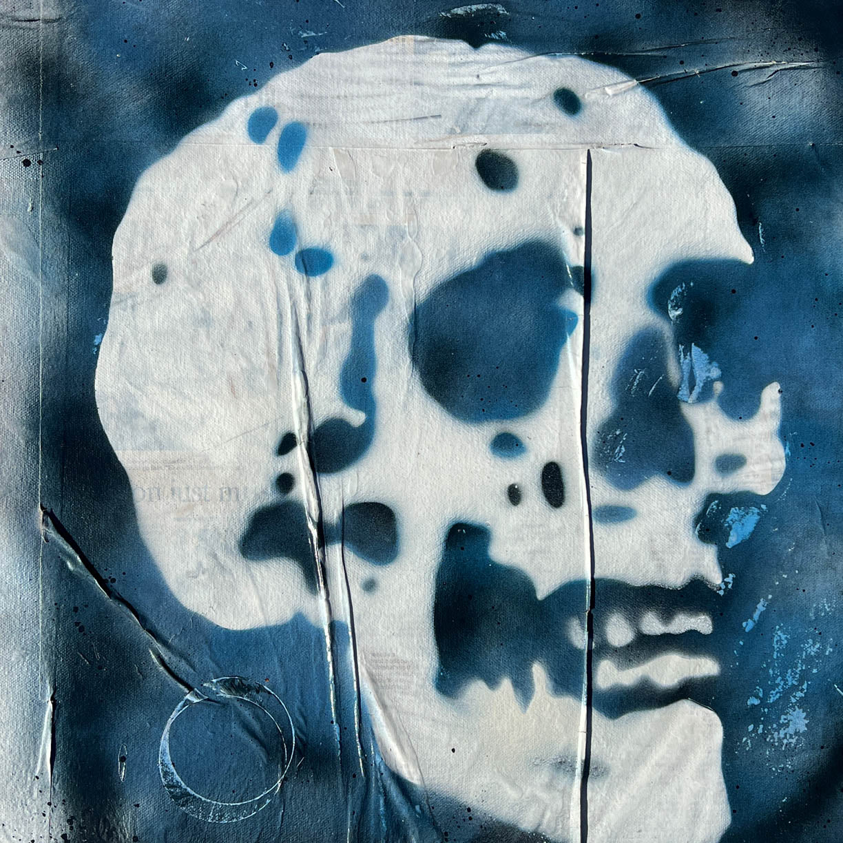 Canvas Skull No. 2 by Tim Armstrong-Original Artwork-Poster Child Prints