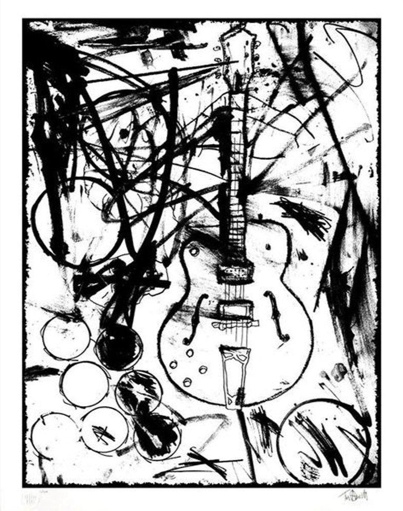 My Country Club Guitar, B&W by Tim Armstrong | Archive | Poster Child Prints