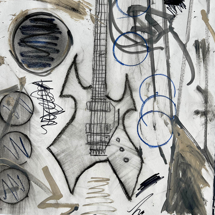 Guitar Composition 1 by Tim Armstrong-Original Artwork-Poster Child Prints