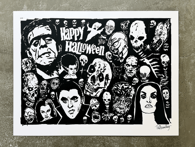 “Tim Armstrong silkscreen print—one-color edition, 18×24 inches.”