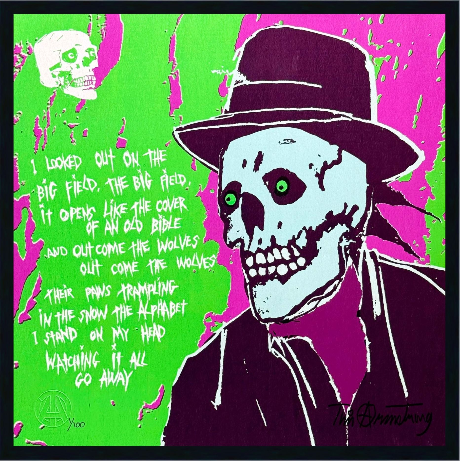 Junkie Man print by Tim Armstrong, ...And Out Come the Wolves series