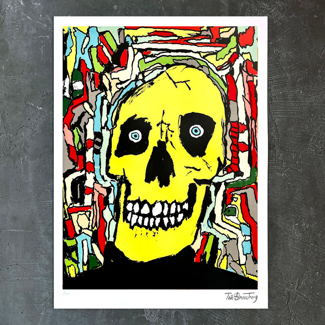 No Sleep Skull by Tim Armstrong-Screen Print-Poster Child Prints