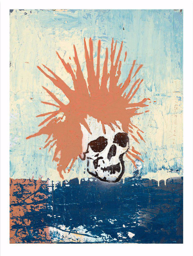 Red Punk Rock Skull by Tim Armstrong | Archive | Poster Child Prints
