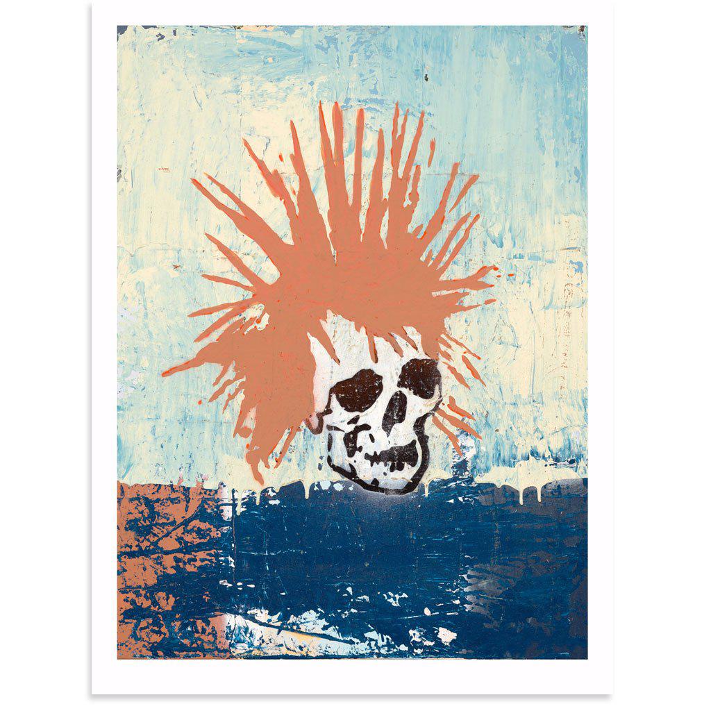 Red Punk Rock Skull by Tim Armstrong | Archive | Poster Child Prints