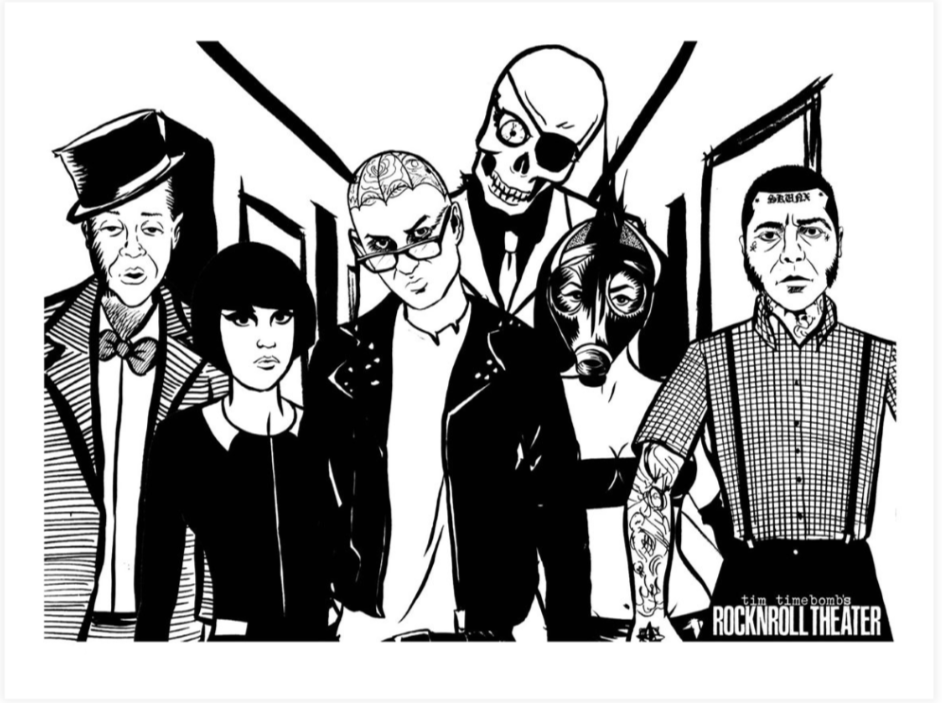 Rock N' Roll Theatre by Tim Armstrong-Signed & Numbered-Poster Child Prints