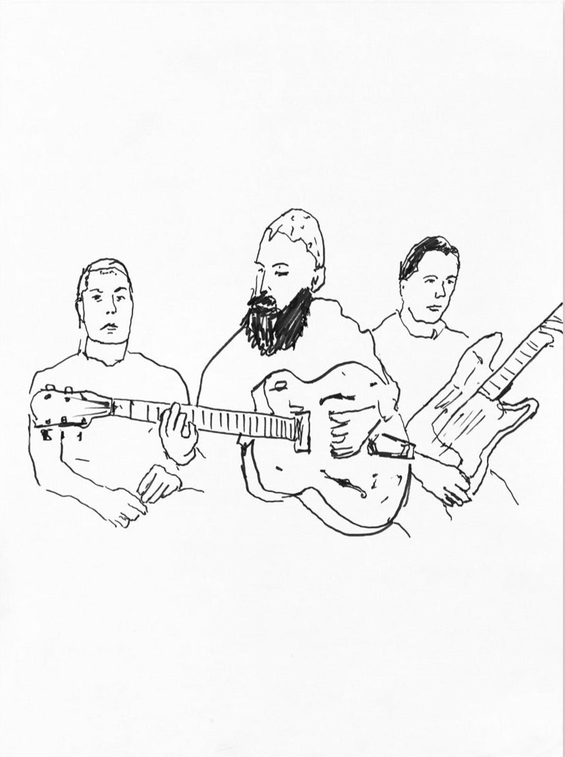 Rancid in Studio - Original by Tim Armstrong-Original Artwork-Poster Child Prints