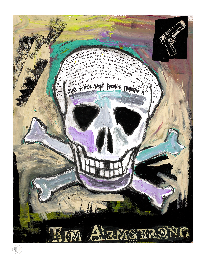 Skull & Crossbones by Tim Armstrong-Signed & Numbered-Poster Child Prints