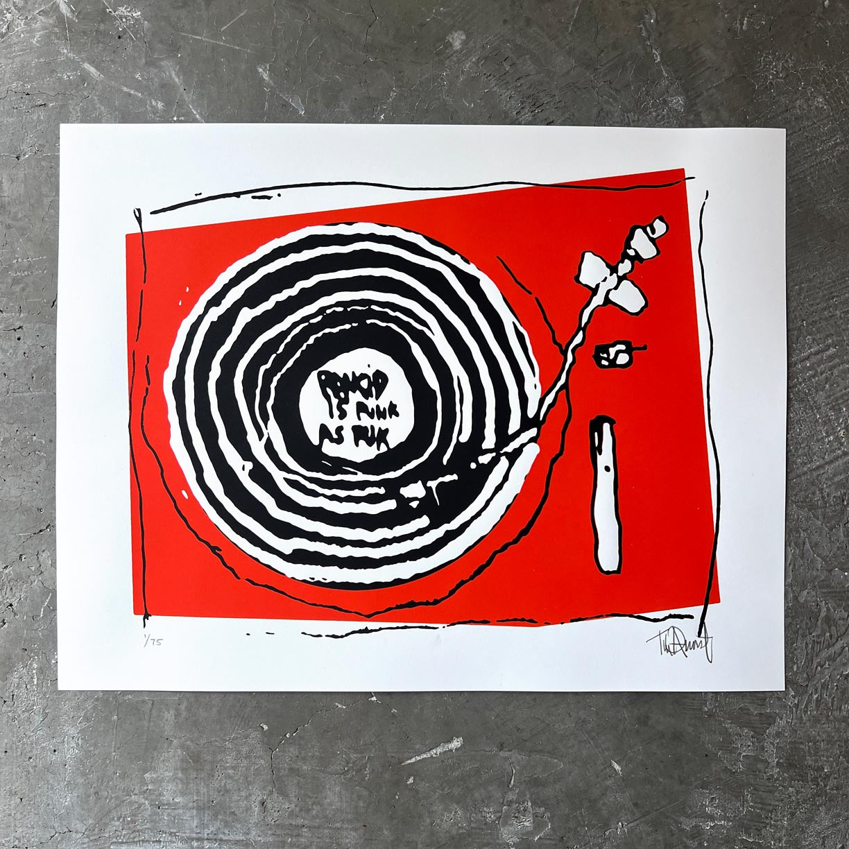 Turntable Set of 4 by Tim Armstrong-Signed & Numbered-Poster Child Prints