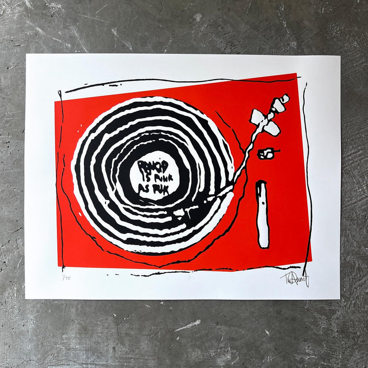 Turntable Set of 4 by Tim Armstrong-Signed & Numbered-Poster Child Prints