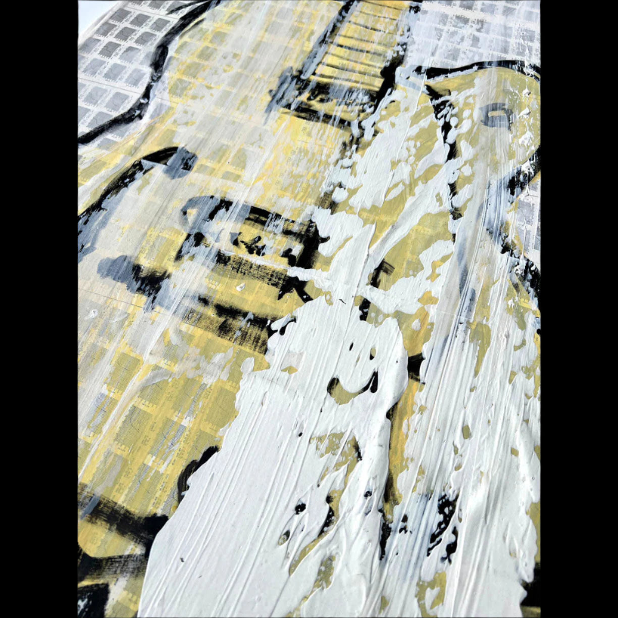 Yellow Gretsch by Tim Armstrong-Original Artwork-Poster Child Prints