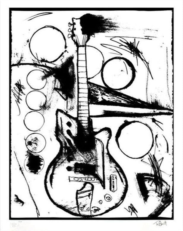 Vera's Guitar, B&W by Tim Armstrong | Archive | Poster Child Prints