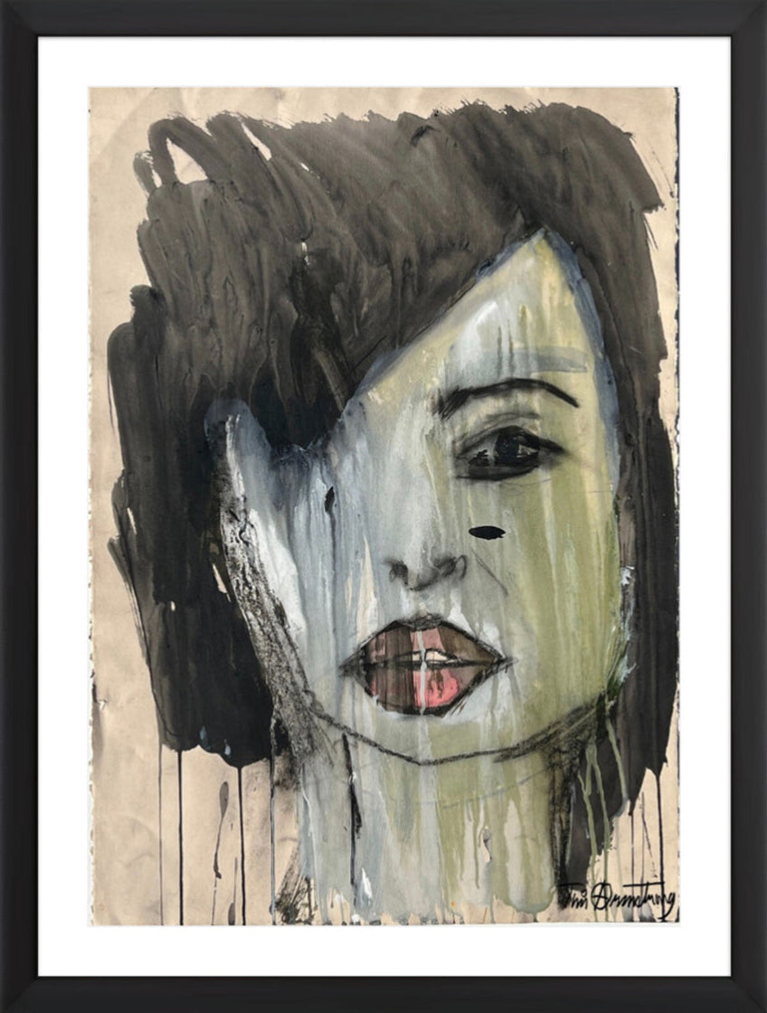 Mixed Media Portrait by Tim Armstrong-Original Artwork-Poster Child Prints