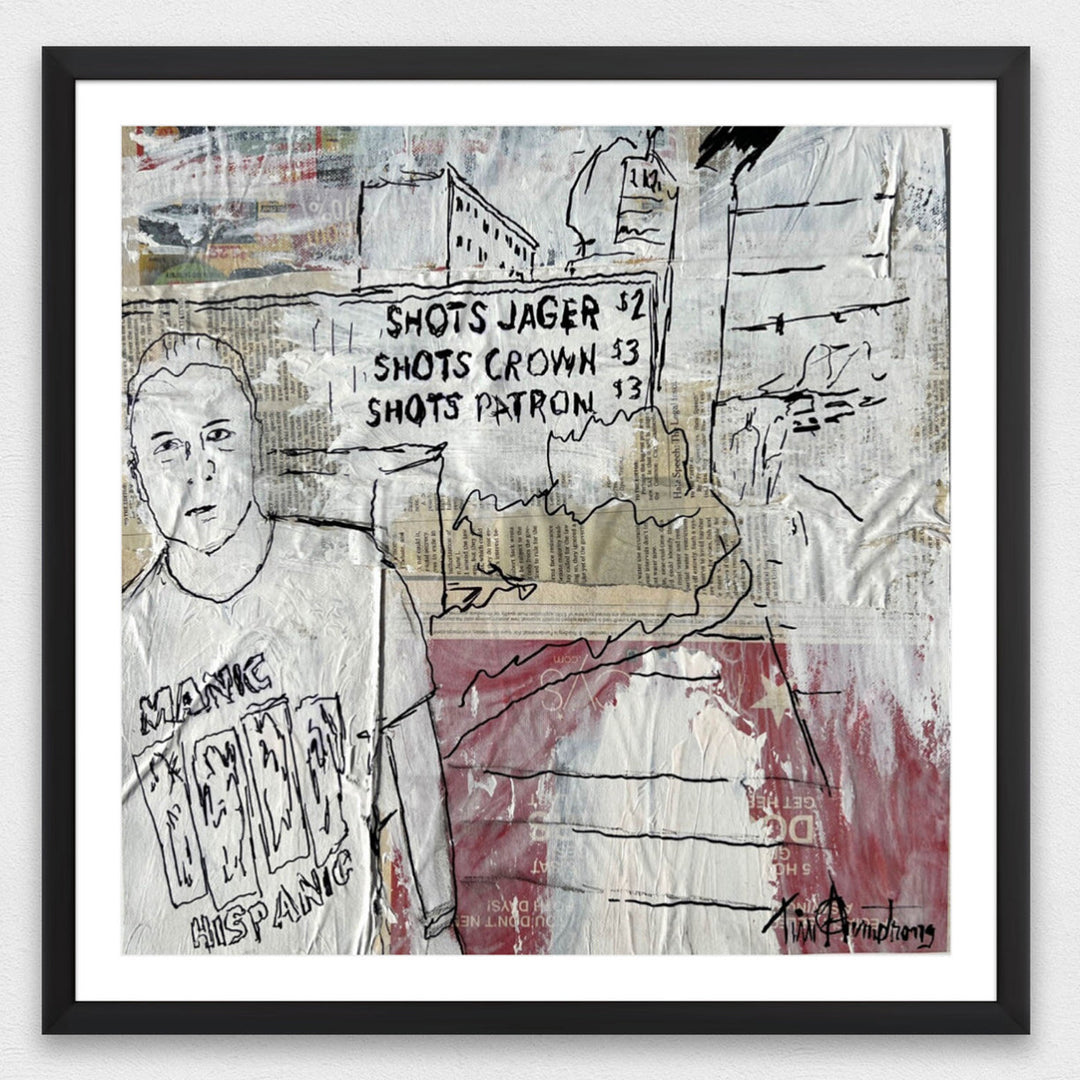 Matt Freeman in Las Vegas by Tim Armstrong-Original Artwork-Poster Child Prints